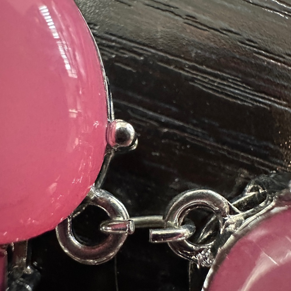 Pink & Orange Statement Necklace - Picture 7 of 11
